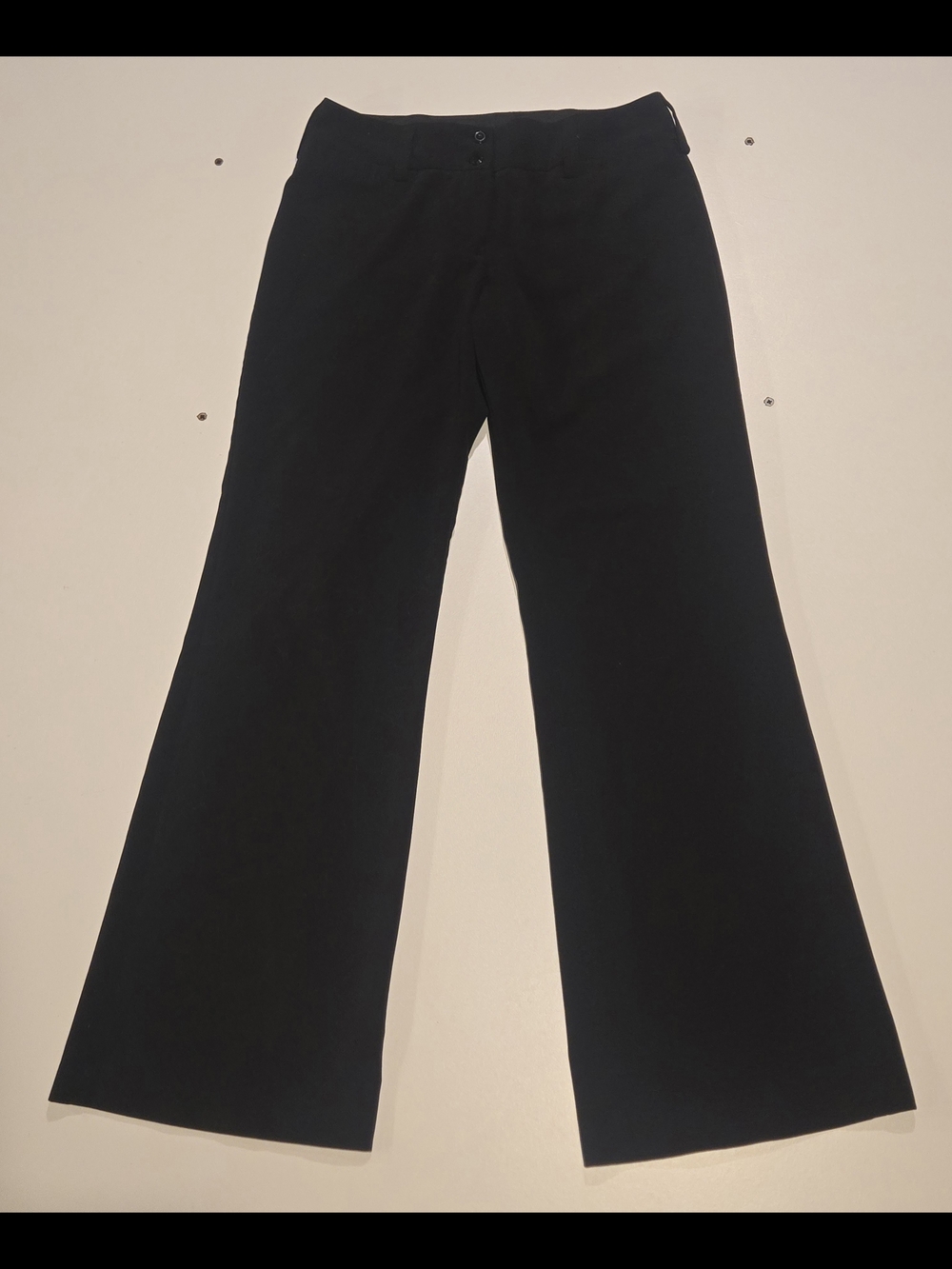B-wear Black Wide-Leg Trousers Ladies Size 9 Dress Pants